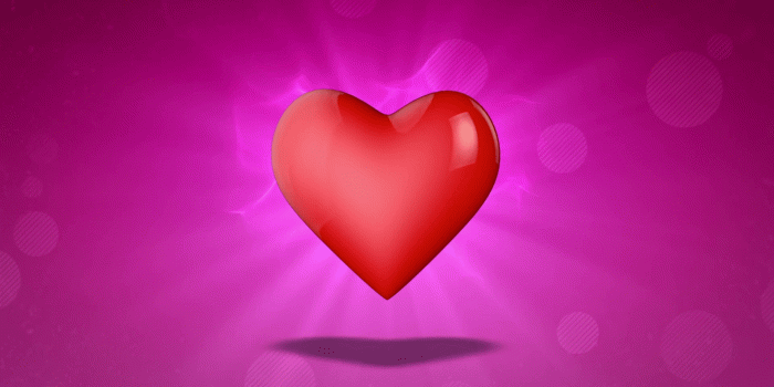 1920x1080 Happy Valentine's Day. In the center of a red heart. 3D animation. Motion  Background - Storyblocks Video