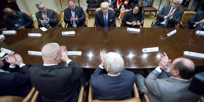 1920x1080 Trump Meets Labor Union Heads and Promises to Build