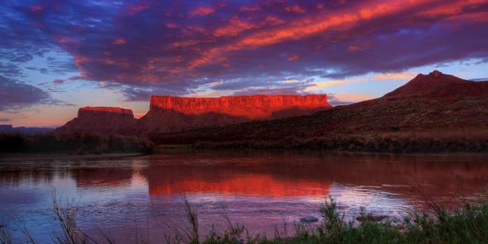 1920x1200 Desert: Southern Utah Desert Oasis Sunset Lakes Sky Sunsets Nature