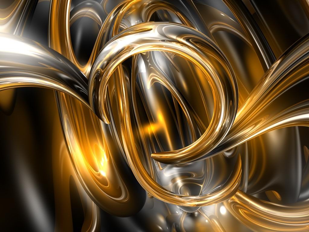 1024x768 Download Golden abstract - Abstract love wallpaper for your mobile