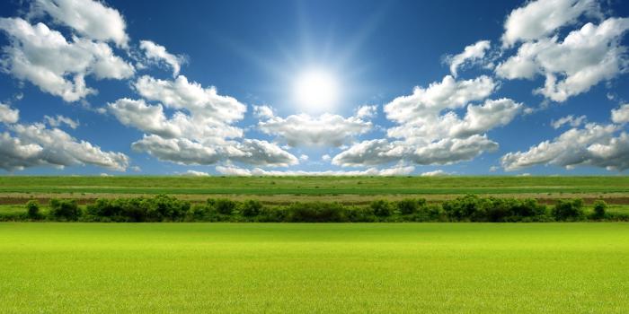 1920x1200 clouds, nature, Sun, fields :: Wallpapers