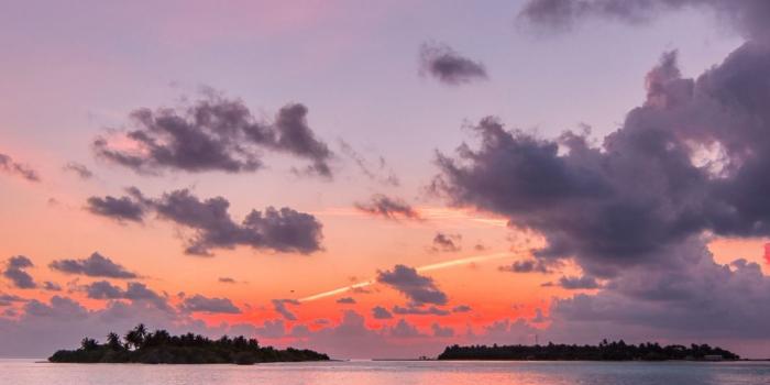 1080x2160 Beach, island, sunset, clouds, nature, 1080x2160 wallpaper | Nature