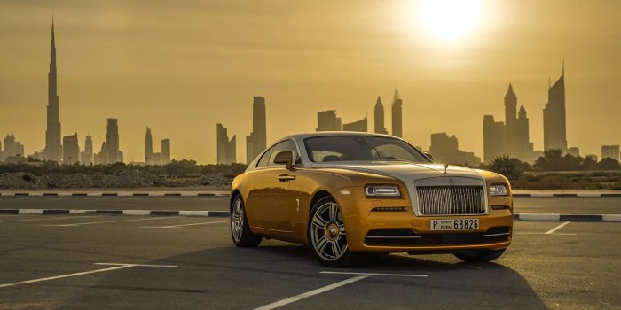 1280x853 Desktop Wallpapers Dubai Rolls-Royce Wraith Luxury Cityscape Gold