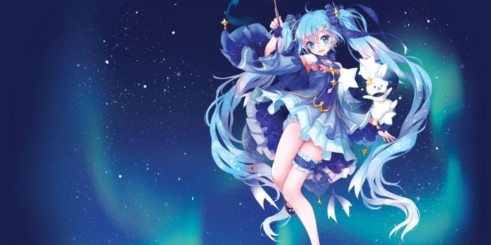 2000x1040 Snow Miku Wallpapers