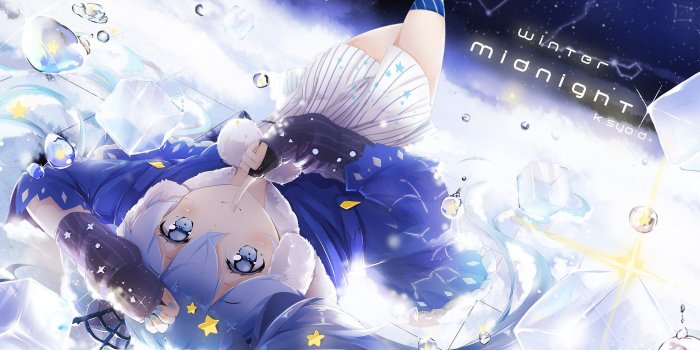 2039x1147 anime Girls, Vocaloid, Hatsune Miku, Twintails, Blue Eyes, Blue Hair