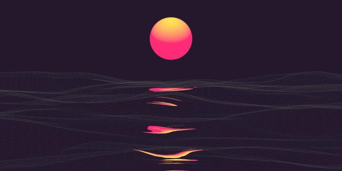 1332x850 Wallpaper The sun, Music, Star, Style, Background, 80s, Style, Neon