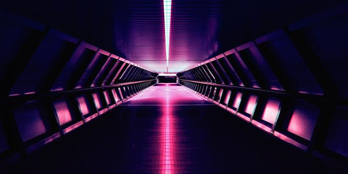 2880x1800 Wallpaper Synthwave, Retro, Electronic music, Neon, Architecture