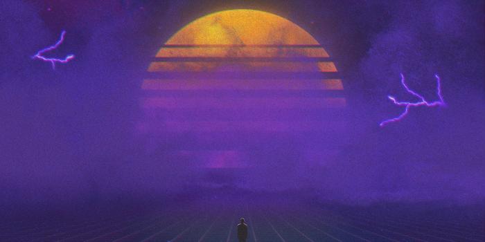 3508x2480 Wallpaper Synthwave, RetroWave art, Purple, 4K, Creative Graphics