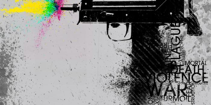 1600x1200 nice guns text graffiti weapons - Wallpaper | Awesome Pics in 2019