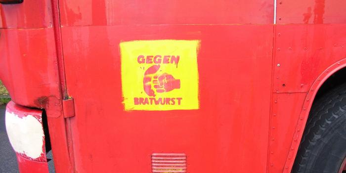 2592x1944 Yellow, Red, Anarchy, Graffiti, Truck, red, door free image | Peakpx