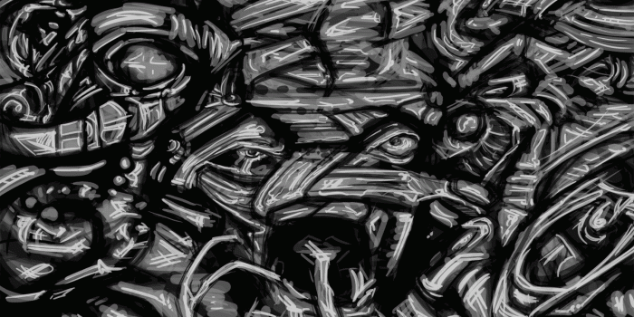 1600x1600 Anarchy Graffiti Wallpaper Dark