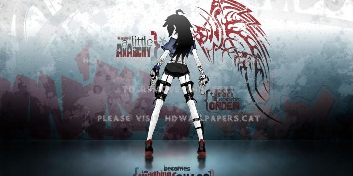 1680x1050 anarchy graffiti gun chaos wings anime