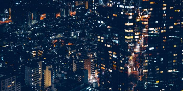 3840x2400 Download wallpaper 3840x2400 minato, japan, night city, buildings