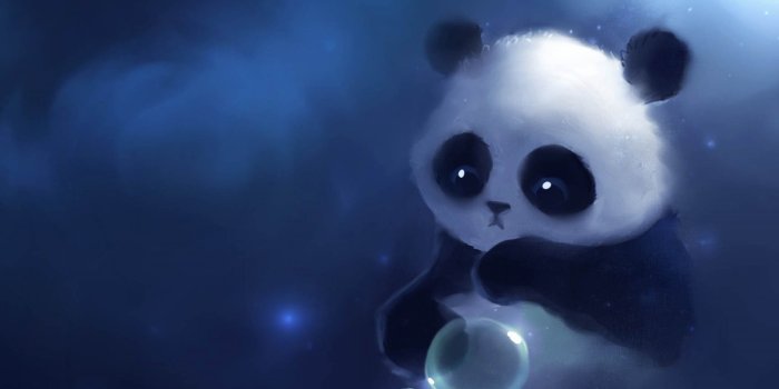 2880x1800 Sad Cute Panda Cartoon Wallpaper | Bjørne | Cute panda wallpaper