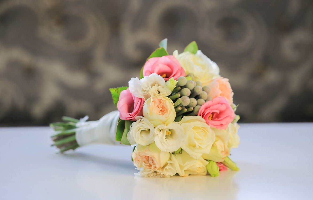 1332x850 Wallpaper flowers, roses, bouquet, wedding, flowers, bouquet, roses