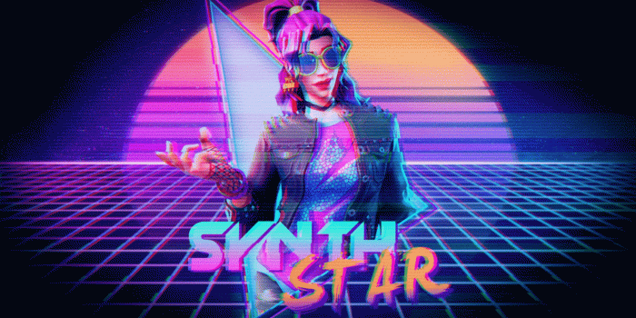 1920x1080 A quick wallpaper I did of Synth Star using an old project I made as