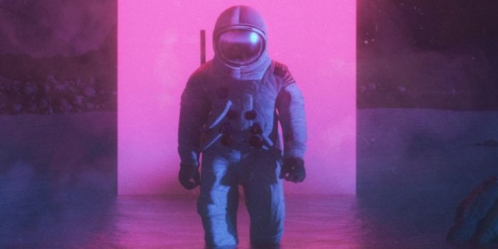 720x1280 Astronaut, Graphic Design, Synthwave, Fantasy, Art - Astronaut