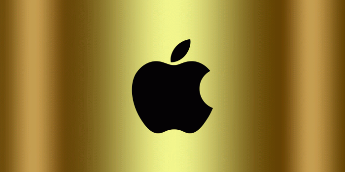 1280x800 Apple logo,logo,apple,golden,background - free photo from needpix.com