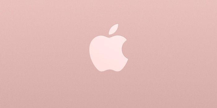 1242x2208 Logo Apple Pink Rose Gold White Minimal Illustration Art Android