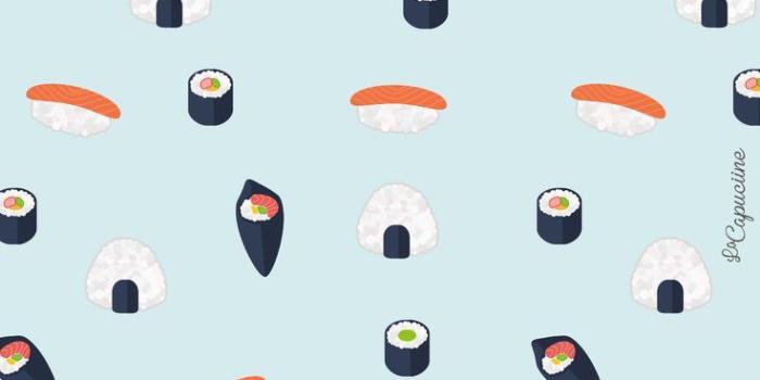 736x1306 Fond d'écran - Sushi | Spoonflower