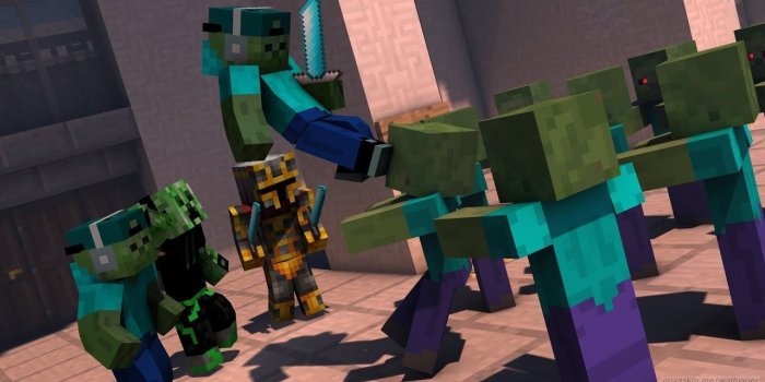 1280x720 MINECRAFT ZOMBIE APOCALYPSE / THERE ARE SO MANY ZOMBIES !!!!