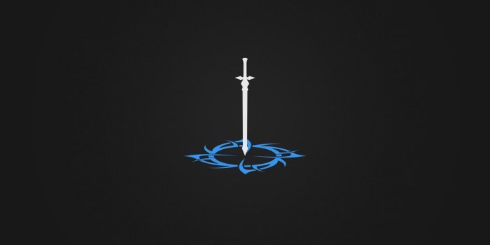 1920x1080 minimalism, Sword, Black, White, Anime HD Wallpapers / Desktop and