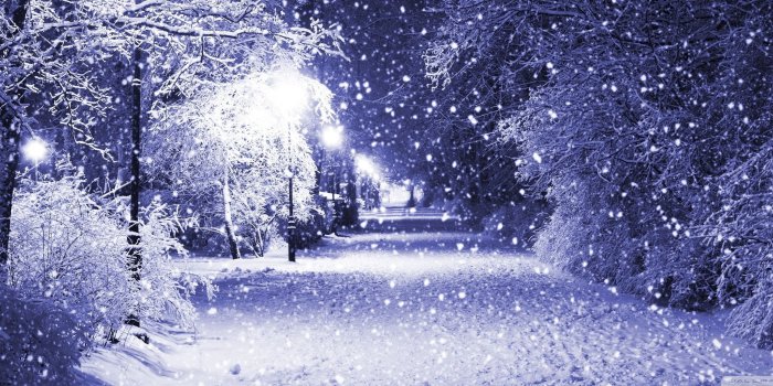 2560x1024 Winter Night ❤ 4K HD Desktop Wallpaper for • Dual Monitor Desktops