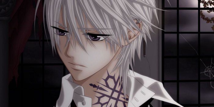 1280x1280 Download wallpaper 1280x1280 vampire knight, boy, blond, tattoo on