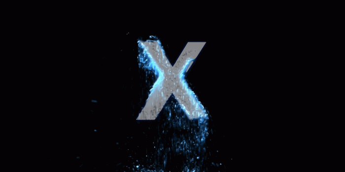 1920x1080 Letter X arises from water. Transparent alpha channel Stock Video Footage -  Storyblocks Video