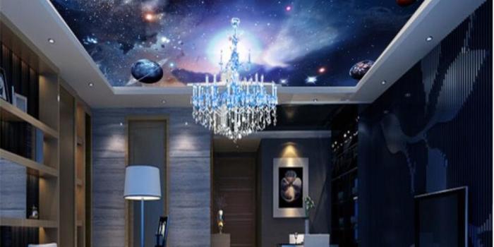 1000x800 US $9.3 38% OFF|beibehang papel de parede 3d wallpaper Fantasy Fashion High  Decoration Wallpaper Universe Starry Galaxy Ceiling Background Wall -in