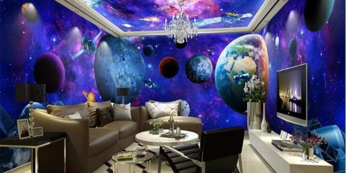 1000x800 US $16.0 |beibehang mural Custom abstract photo wallpaper universe galaxy  earth 3D theme space ceiling wallpaper wallpaper for walls 3 d-in  Wallpapers