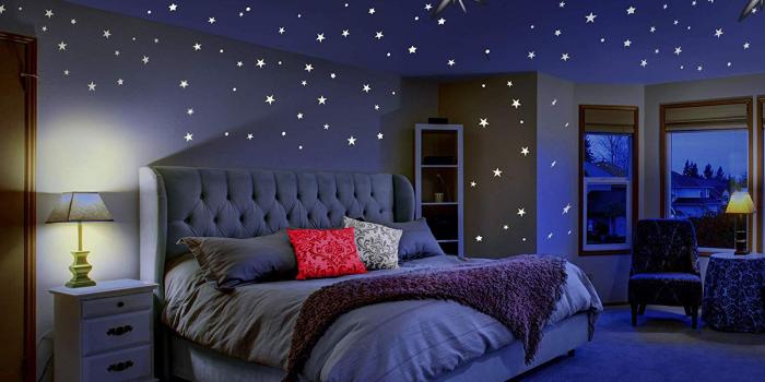 1500x1500 Tayyakoushi Glowing Wall Decals Room Decor Kit, Glow in The Dark Stars for  Ceiling or Wall Stickers,Galaxy Glow Star Set and Solar System Decal for