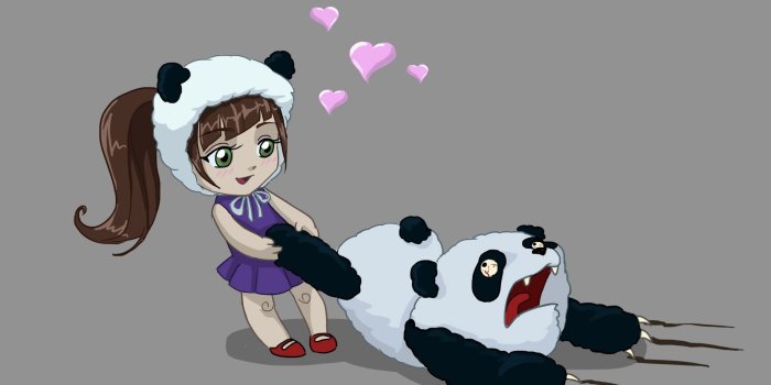 2560x1600 Funny Girl Love Panda Wallpapers Pictures Photos Images | Panda in
