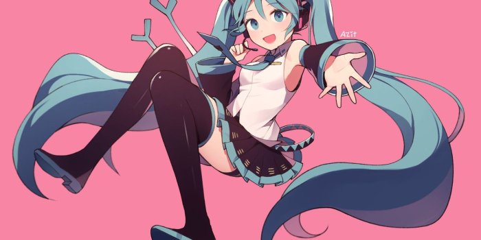 1332x850 Wallpaper Girl, Hatsune Miku, Vocaloid, Vocaloid, Hatsune Miku, Pink