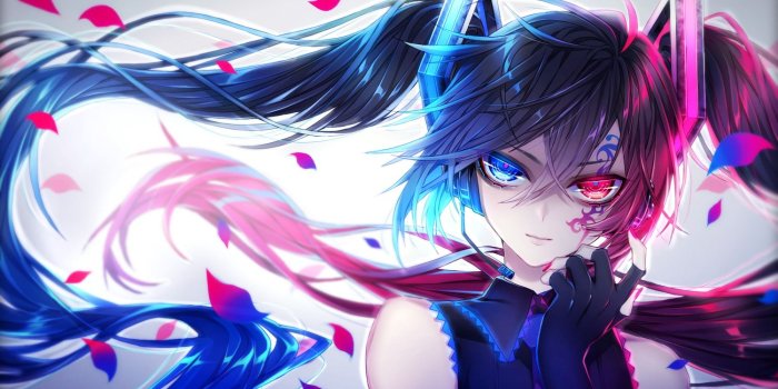 1500x844 1055 vocaloid hatsune miku headphones heterochromia tattoo wallpaper