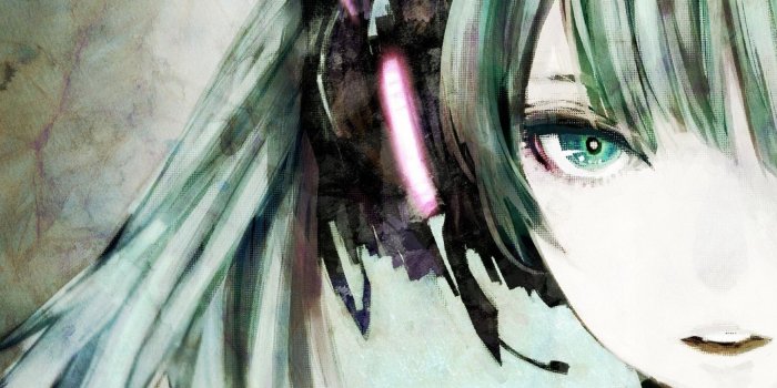 2560x1600 Hatsune Miku with pink headphones - Vocaloid wallpapers