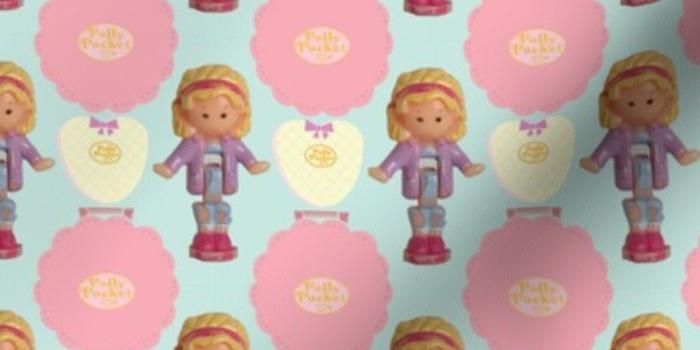 900x900 Fabric by the Yard Pretty Polly Pocket!