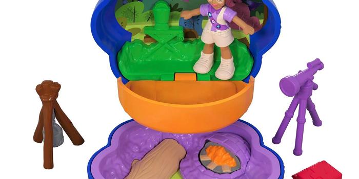 1500x1500 Polly Pocket Tiny Pocket Places Camping Compact! Shani Doll