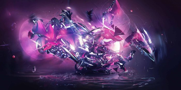 2560x1440 Futuristic Abstract Purple 1440p Wallpaper | Pixelz