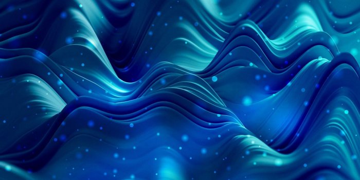 2048x2048 3D Waves - Tap to see more futuristic 3D Abstract wallpapers