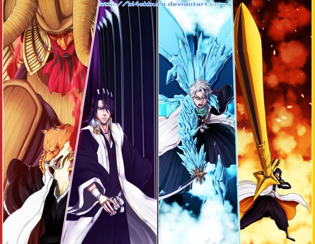 1024x794 Bleach Captains Bankai Wallpapers