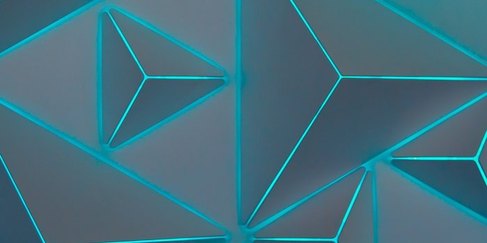 1440x2560 Wallpaper Triangles, Neon, Turquoise, Teal, Geometric, Pattern, 5K