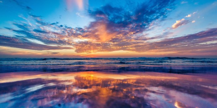 3840x2160 Ocean Sky Sunset Beach, HD Nature, 4k Wallpapers, Images