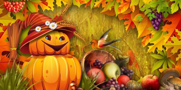 1920x1080 Fall Leaves And Pumpkin Wallpapers 19 Desktop Background