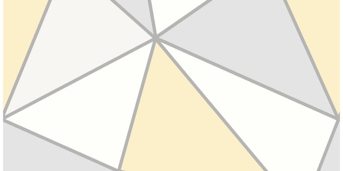 1000x1000 Apex Yellow Geometric Wallpaper Sample
