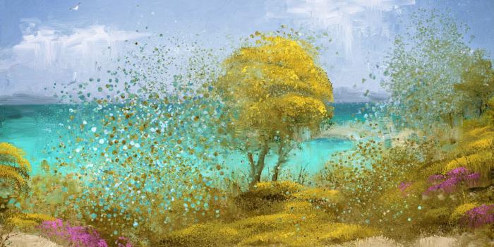 1920x1080 Concept Art and Photoshop Brushes - Dream of a Greek Beach - Summer