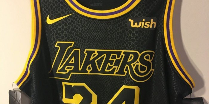 1600x1600 Kobe Bryant Black Mamba Los Angeles Lakers Nike City Edition Jersey #24 XL  3XL