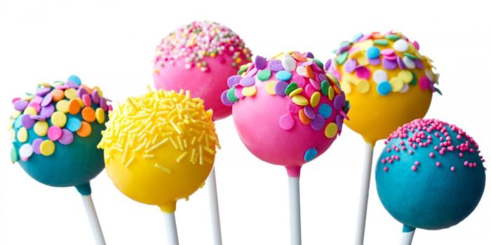 1366x768 HD Background Lollipops Candy Frosting Sprinkling Colorful Wallpaper
