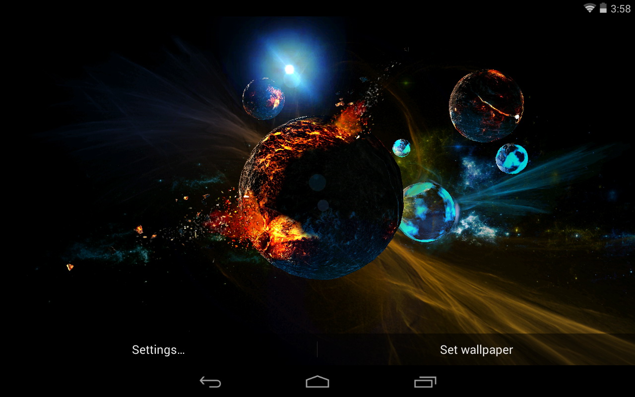 1280x800 Best Space Live Wallpapers - Android Live Wallpaper Download - Live