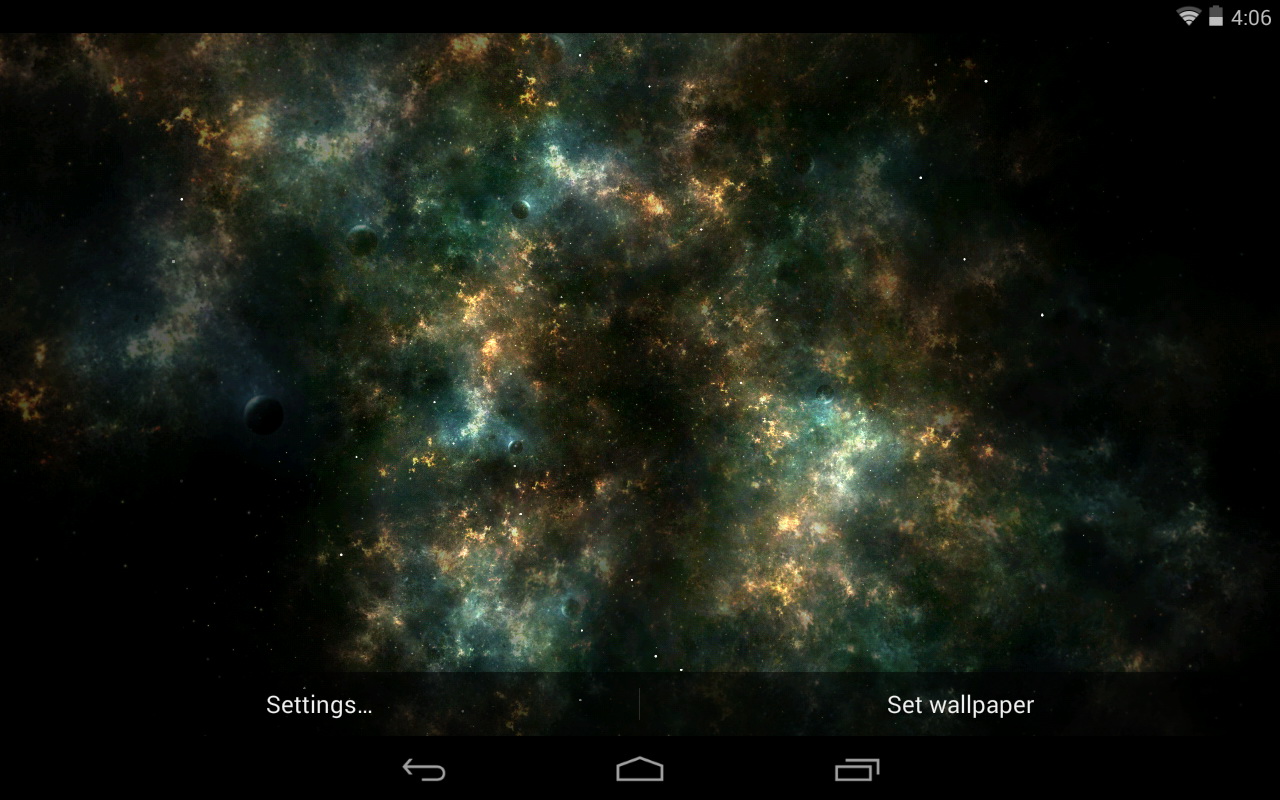 1280x800 Best Space Live Wallpapers - Android Live Wallpaper Download - Live